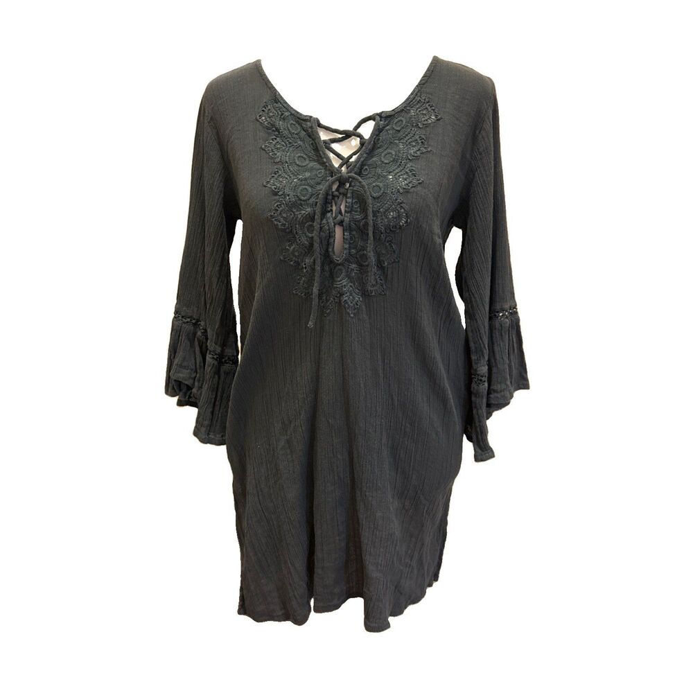 O'Neill Women's Saltwater Boho Tunic Dress Cover Up Size S